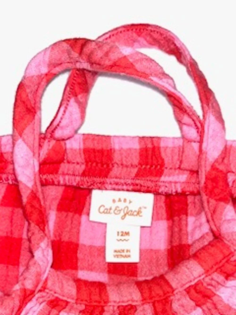 Cat & Jack 2-Piece Girl's Toddler's Ruffled Romper Set Reds/Pinks Size 12M